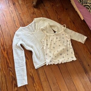 John galt sheer sweater top, one size